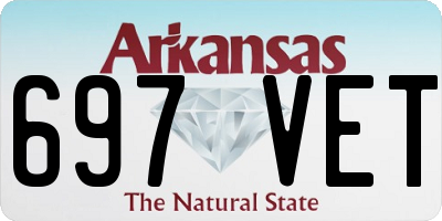 AR license plate 697VET
