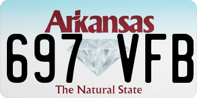AR license plate 697VFB