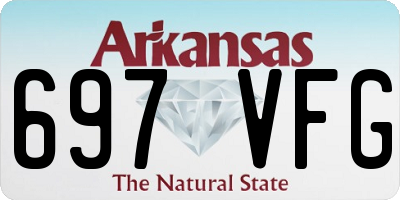 AR license plate 697VFG
