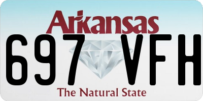 AR license plate 697VFH