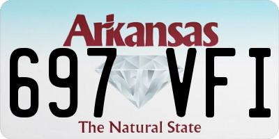 AR license plate 697VFI