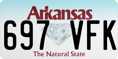 AR license plate 697VFK