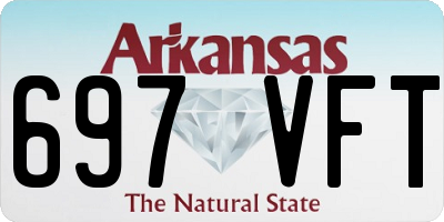 AR license plate 697VFT