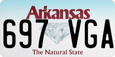 AR license plate 697VGA