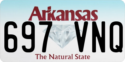 AR license plate 697VNQ