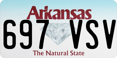 AR license plate 697VSV