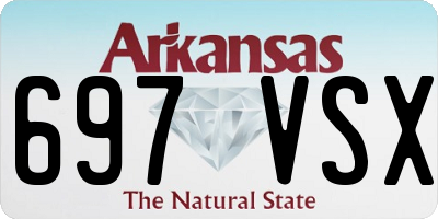 AR license plate 697VSX