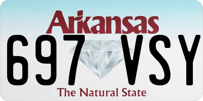 AR license plate 697VSY