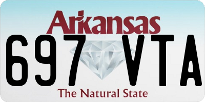 AR license plate 697VTA