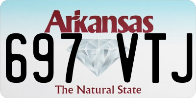 AR license plate 697VTJ