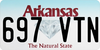 AR license plate 697VTN