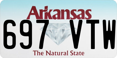 AR license plate 697VTW