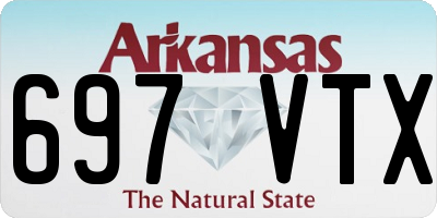 AR license plate 697VTX
