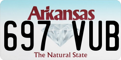 AR license plate 697VUB