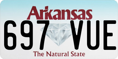AR license plate 697VUE