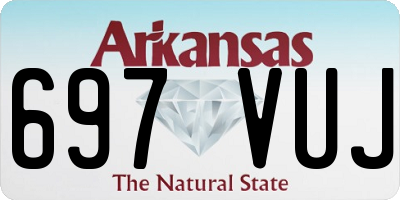 AR license plate 697VUJ