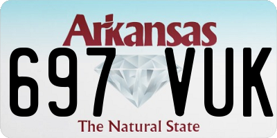 AR license plate 697VUK
