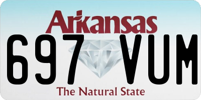 AR license plate 697VUM