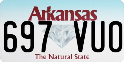 AR license plate 697VUO
