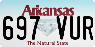 AR license plate 697VUR