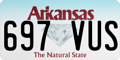 AR license plate 697VUS