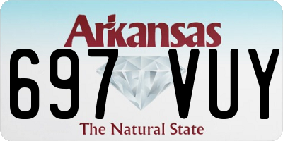 AR license plate 697VUY