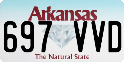 AR license plate 697VVD