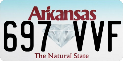 AR license plate 697VVF