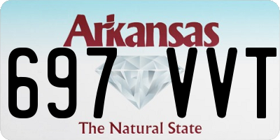 AR license plate 697VVT