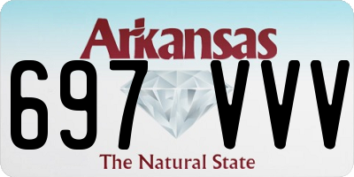 AR license plate 697VVV