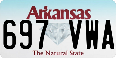 AR license plate 697VWA