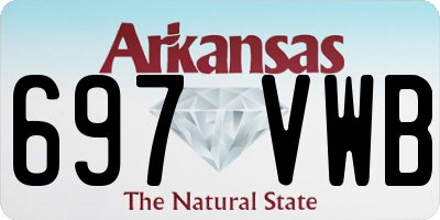 AR license plate 697VWB