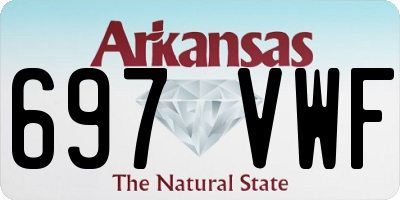 AR license plate 697VWF