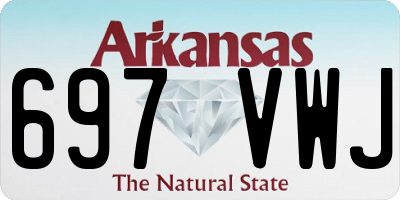 AR license plate 697VWJ