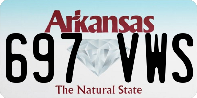 AR license plate 697VWS
