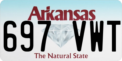 AR license plate 697VWT