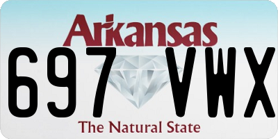 AR license plate 697VWX
