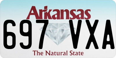 AR license plate 697VXA
