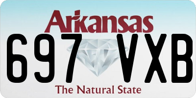 AR license plate 697VXB