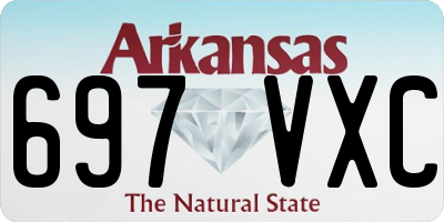 AR license plate 697VXC