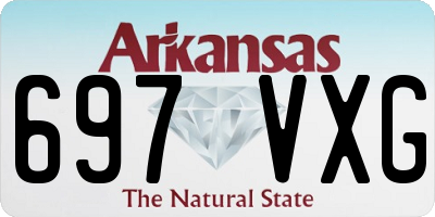 AR license plate 697VXG