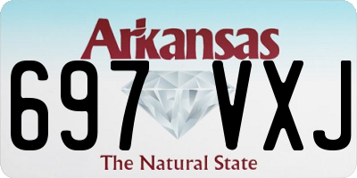 AR license plate 697VXJ