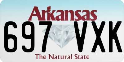 AR license plate 697VXK