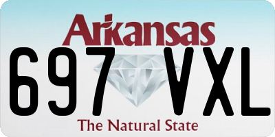 AR license plate 697VXL