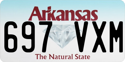 AR license plate 697VXM