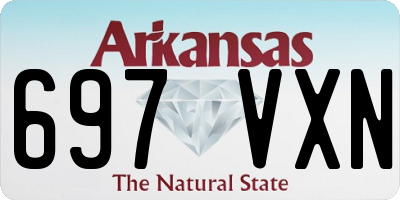 AR license plate 697VXN