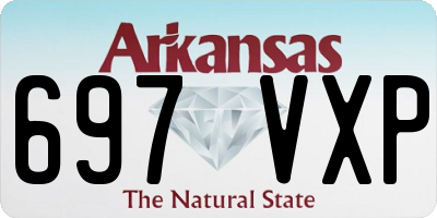 AR license plate 697VXP