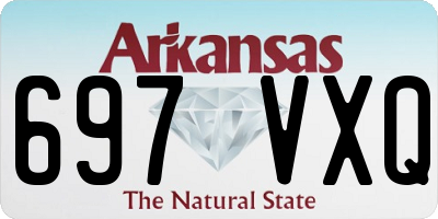 AR license plate 697VXQ