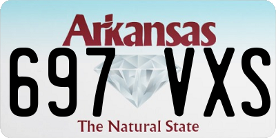 AR license plate 697VXS