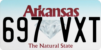 AR license plate 697VXT
